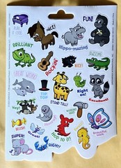 Cute Animals Sticker Sheet