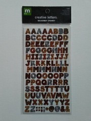 Making Memories Acid/Lignin Free Creative Letter Number Stickers Designer Chunky