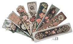 Victrorian Style Tall Bookmarks Supplies Scrapbooks Junk Journal 433