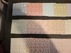 100pc Vintage Scrapbooking JJ Craft Papers Nice Floral Pack 3 1/4 X 3 1/4 In