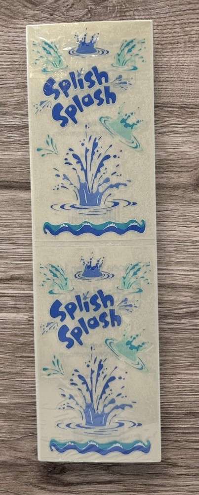 Frances Meyer Sticker Splashes Splish Splash Water Pool Scrapbooking NEW