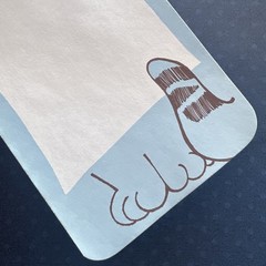 Vintage 80s Note Stationary Paper Sheets Feeling Blue 1983 Cat Sweet Message Lot