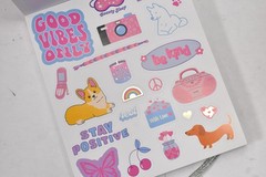 Claire’s Sticker Book Multi-Color Animals & Insects Glitter Cover 25784-0