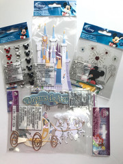 Disney Scrapbook Stickers Lot Castle Carriage Amusement Park Fireworks Wedding