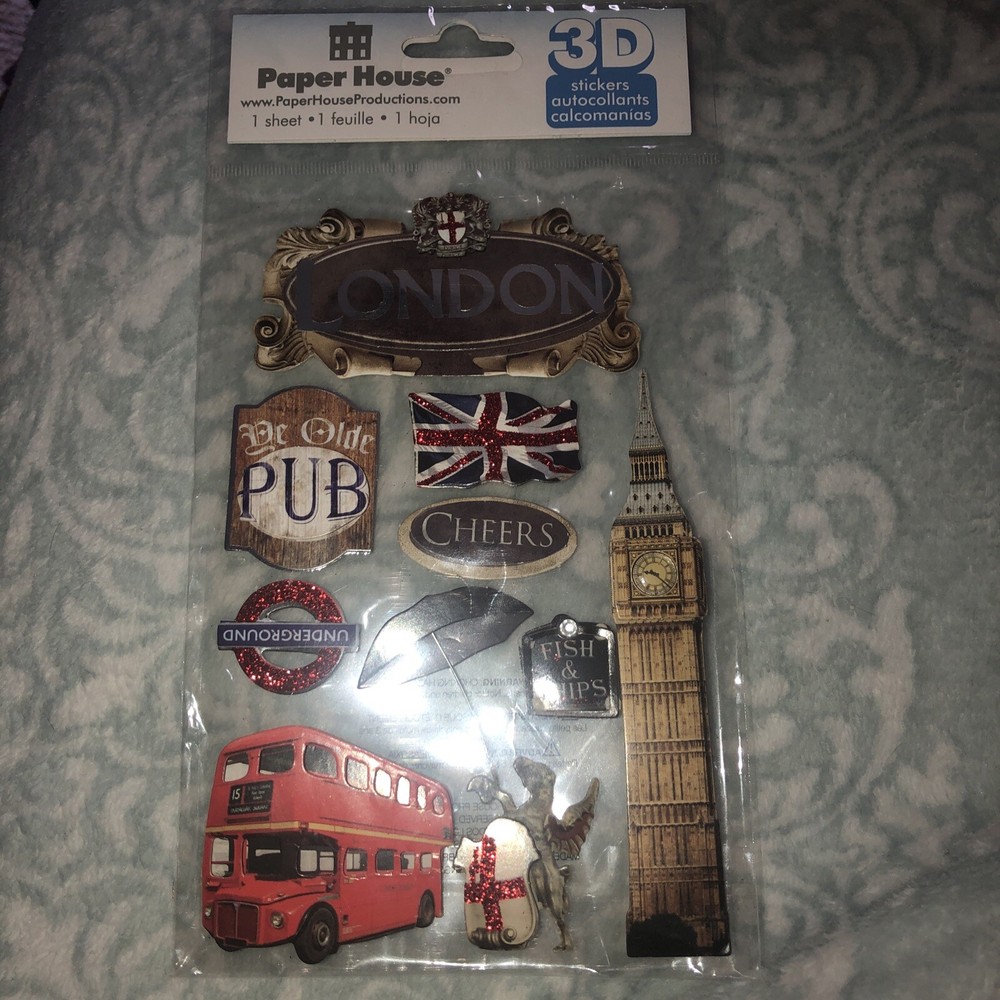 Paper House Jolees Recollections England London Scrapbook Stickers