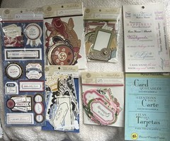 Lot of 7 Anna Griffin K&Company Scrapbooking Card Making Embellishments Die Cuts