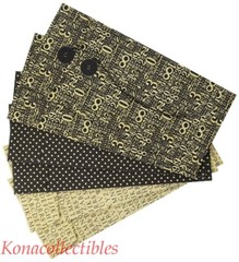 Graphic 45 Staples Policy Envelopes LARGE Black 4″X9″ 6 Per Package