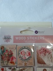 NEW Prima Magic Love Wood Stickers 2 pk bundle 9 1.5×2 inch blocks angels flowe