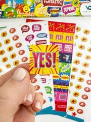 Teacher Reward Stickers – 1380 Pcs, 22 Sheets of Premium Reward Stickers, Colorf