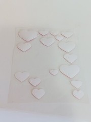 Lot of 5 Scrapbook Sticker Decoration Sheets Medical Movies Love Romance Hearts