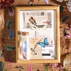 480 Pcs Nature Theme Scrapbook Stickers, Waterproof Flowers & Insects