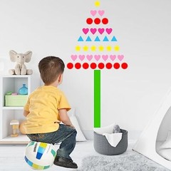 2016 PCS Multi-Shaped Color Coding Stickers 7 Colors Multi-shape size S-2016pcs
