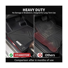 YITAMOTOR Gen2 Floor Mats Fits for 2014-2021 Toyota Tundra CrewMax Cab (with …
