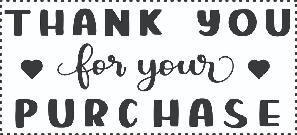 Set of 50 Thank You Stickers / Size – 2.25″ x 1.25″