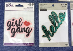 Lot Of 14~Sticko Fuzzy & Bling Patch Stickers~Assorted Designs~Crafts~Decorating