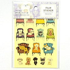 Cute Dog Film Sticker Maltese Shih Tzu Poodle Chihuahua Corgi Japan