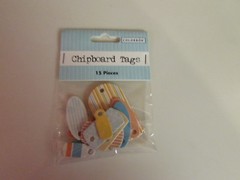 NEW Colorbok Chipboard 3D Tags 15 Pieces 36174