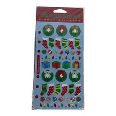 (1) Sealed Sheet Stickopotamus Binder Stickers Christmas Accessories Mod VTG NOS
