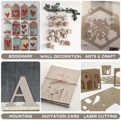 Chipboard Cardboard 8.5 x 11 inch, 100 Sheets of 22 Point Kraft Board, Flat C…