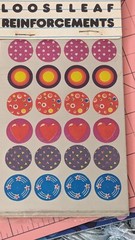 Vintage Stickers Looseleaf Reinforcements Foil Stickers Butterfly Originals New