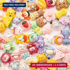 Slime Charms Cartoons Charms Cute Set – Mixed Lot Assorted Kawaii Charms Resin F