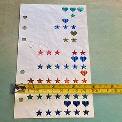 Vtg Stickopotamus Stickers Reward Glitter Foil Stars Heart Binder Journal School