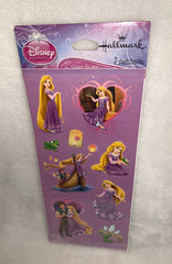 New Sealed 2016 Hallmark Disney Princess Tangled Rapunzel Glitter Stickers *READ