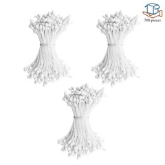 HAHIYO 700Pcs 3mm White Matte Double Head 3mm-Matte White-700Pcs,