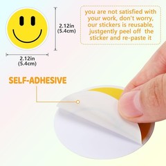 Fun Waterproof Cartoon Smiling Stickers Set – Perfect For Children & Teachers