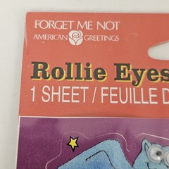 Vintage 80s 90s Forget Me Not American Greetings HALLOWEEN Rollie Eyes STICKERS