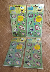 Spongebob Squarepants Karate Scrapbook Stickers Set of 4 Packs