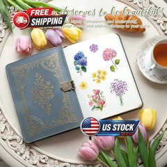 300 Pcs Transparent Flower Stickers for Scrapbooking, Journaling, Crafting