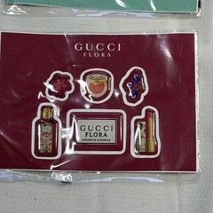 New Gucci Flora Stickers 4-Pack Limited Edition Flowers Bottle