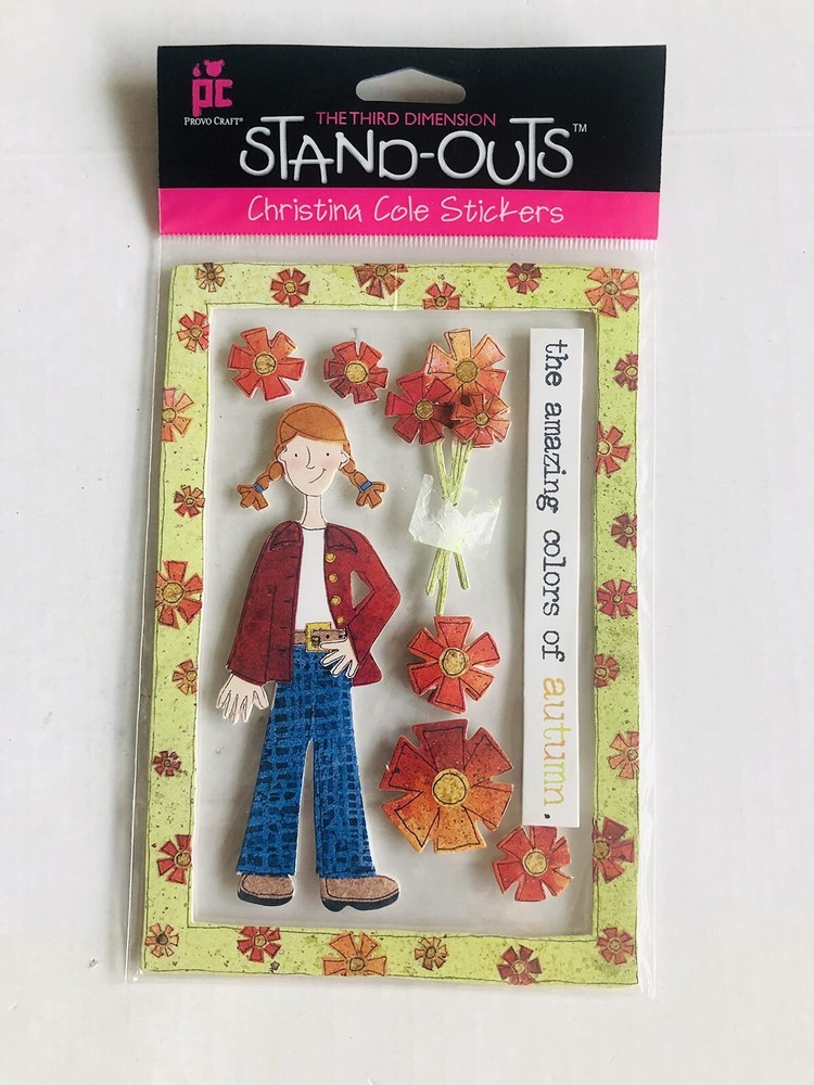 Stand Outs Craft Christina Cole 3rd Dimensions Scrapbook Stickers/The Amazing Co