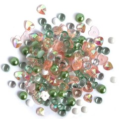 Buttons Galore Sparkletz ALOHA Sparkling Sequin Jewels Embellishment Mix