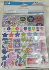 Jot Stickers 178 Pc Assorted Yes You Can Kama