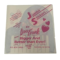 Vintage 1980’s Lisa Frank Jumbo sticker RARE. Ballet Ballerina Hipo, piano.