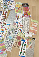 Lot of Stickers 28 New Packs and Random Loose Special Moments Foamies Scrapbook