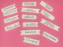 CUT OUT FLAG SAYINGS – STAMPIN’ UP