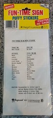 Vintage 80s trend Puffy Stickers SEALED Road Signs danger, private stick ons