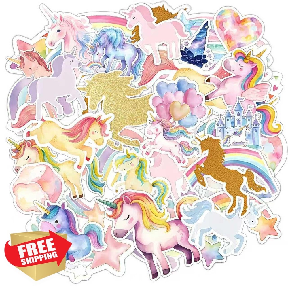 ANONDF unicorn stickers 120 pack rainbow 7
