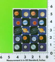 Eureka Planets Galaxy Nebula Space Sticker Sheet Retired