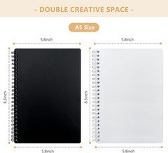 2 Pack Reusable Sticker Book Collecting Album Sticker Storage Organizer Book wit