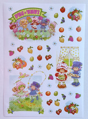 TCFC 🍓 Strawberry Shortcake 🍓 Sticker Sheet Blueberry Muffin Bakery Fruit