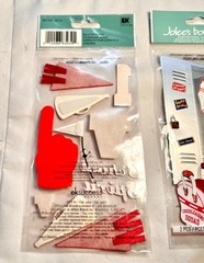 Jolees Boutique VINTAGE RARE School Spirit/Cheerleader 3D Scrapbook Stickers NEW