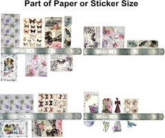 200PCS Vintage Scrapbooking Supplies Pack, Aesthetic Scrapbook Sticker Paper Art