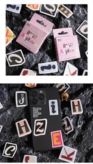 Letter Stickers 52 Pcs A-z Vintage Mini Boxed Adhesive Diy Sticker Gift Sealing