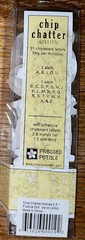 Pressed Petals Chip Chatter Gellies Fuchsia Dot Chipboard Alphabet Alpha Letters