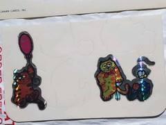 24 Mix Lot Rare Vtg Orig Cat Dog Stickers 1983 Hallmark Panda Koala Rabbit Sheep