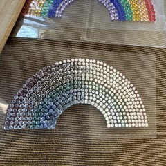 Rainbow Rhinestone Stickers Self Adhesive Crystal Crafts Gems Pack Of 10 3 Avail